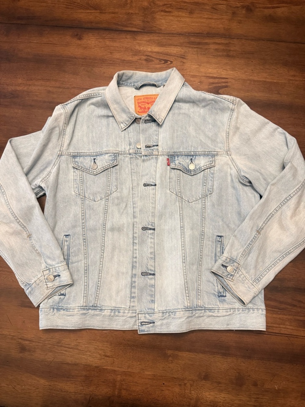 Levi's Men's Type III Trucker Jacket-Light Wash-Large